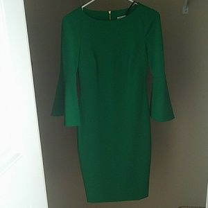 Calvin Klein emerald green dress